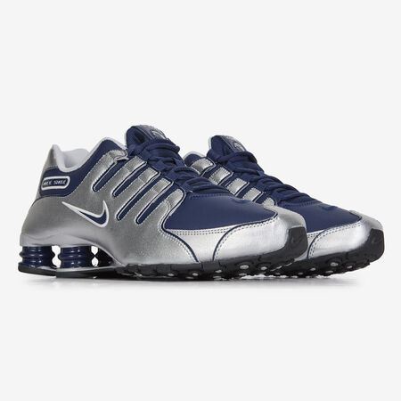 NIKE shox SHOX NZ ARGENTO/BLU SCURO UOMO