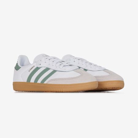 ADIDAS ORIGINALS samba SAMBA OG BIANCO/VERDE RAGAZZO