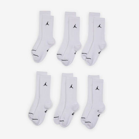 JORDAN CHAUSSETTES X6 CREW JUMPMAN BIANCO/NERO UOMO