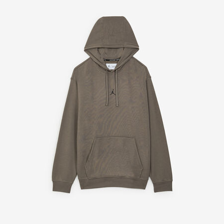 HOODIE CENTERED LOGO DRI-FIT : GRIGIO/NERO