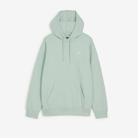 NEW BALANCE HOODIE SMALL LOGO VERDE UOMO