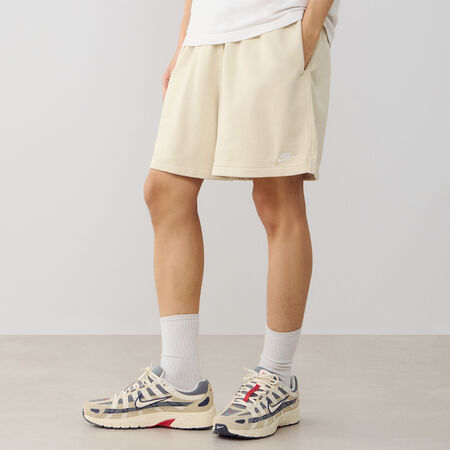 NIKE SHORT CLUB FLOW BEIGE/BIANCO UOMO