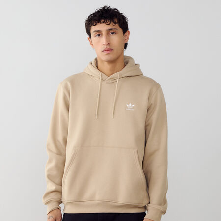 ADIDAS ORIGINALS HOODIE ESSENTIAL TREFOIL BEIGE UOMO