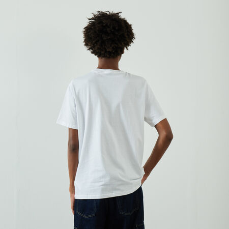 PUMA T-SHIRT SATIN LOGO BIANCO/VERDE UOMO