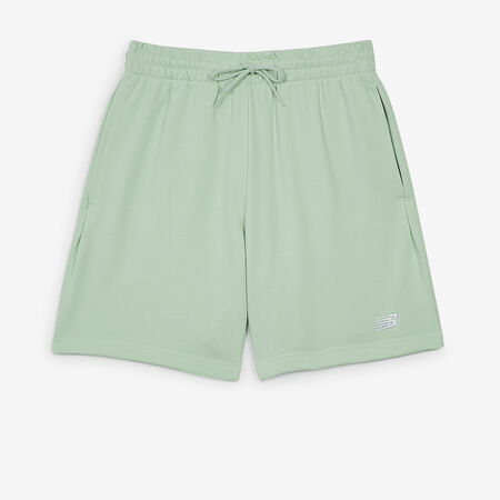 NEW BALANCE SHORT ESSENTIALS SMALL LOGO VERDE/BIANCO UOMO