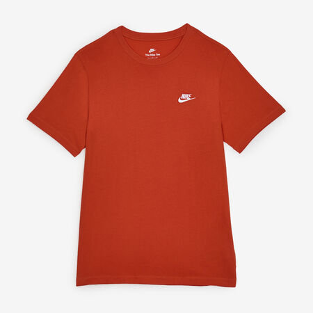 NIKE TEE SHIRT CLUB ARANCIONE/BIANCO UOMO