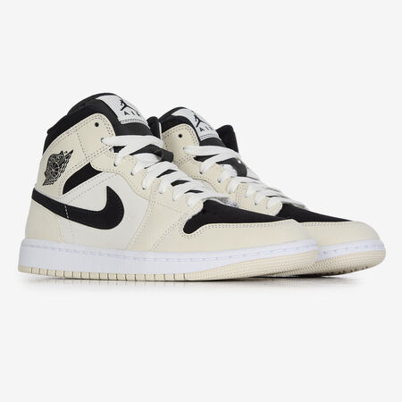 JORDAN AIR JORDAN 1 MID NERO/ROSA DONNA
