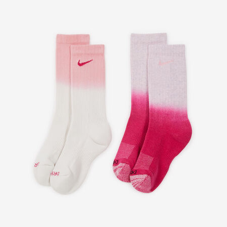NIKE CHAUSSETTES X2 TYE DYE CREW BIANCO/ROSA UOMO
