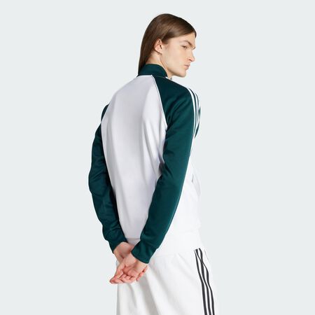 ADIDAS ORIGINALS JACKET FZ SUPERSTAR BIANCO/VERDE UOMO