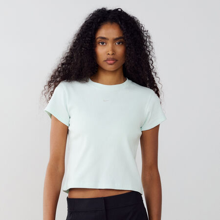 NIKE TEE TIGHT RIB VERDE DONNA