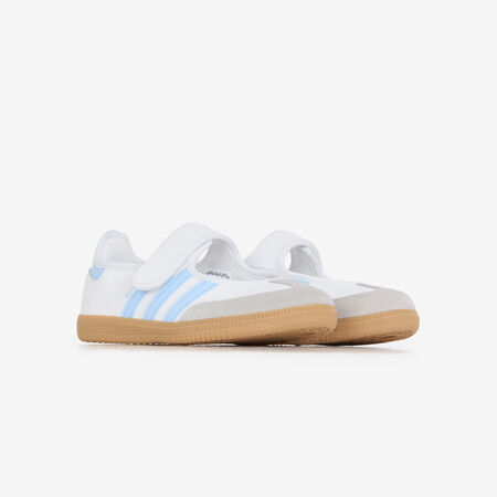 ADIDAS ORIGINALS samba SAMBA JANE BIANCO/BLU BAMBINO