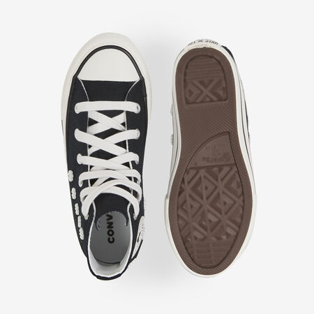 CONVERSE chuck taylor all star CHUCK TAYLOR ALL STAR HI BEADS NERO/BIANCO BAMBINO