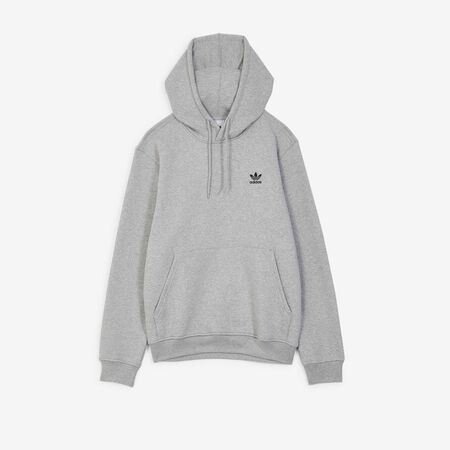 ADIDAS ORIGINALS HOODIE ESSENTIAL TREFOIL GRIGIO/NERO UOMO