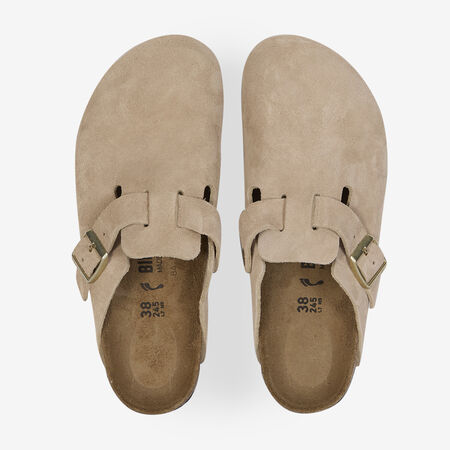 BIRKENSTOCK BOSTON SUEDE SANDCASTLE BEIGE DONNA