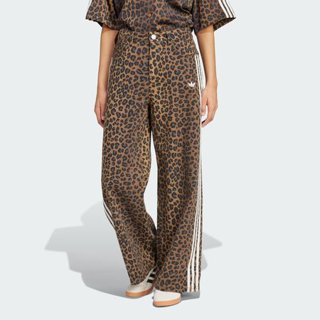 ADIDAS ORIGINALS PANT LOOSE LEO DENIM MARRONE DONNA