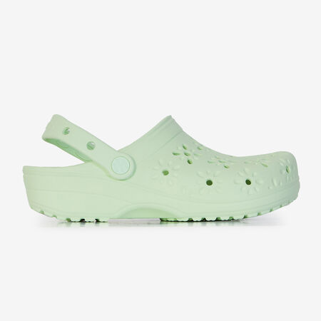 CROCS CLASSIC FLORAL CUT OUT CLOG VERDE DONNA
