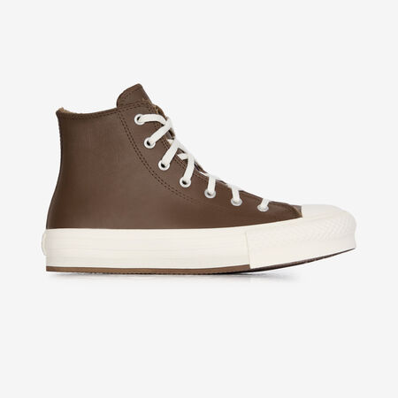 CONVERSE CHUCK TAYLOR ALL STAR LIFT HI COZY MARRONE/BIANCO RAGAZZO