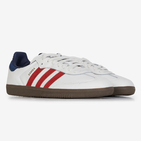 ADIDAS ORIGINALS samba SAMBA OG BIANCO/ROSSO UOMO