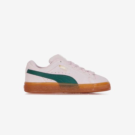PUMA suede SUEDE XL ROSA/VERDE BAMBINO