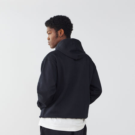 NEW BALANCE HOODIE EMBRO LOGO BOSTON 06 NERO/ROSA UOMO