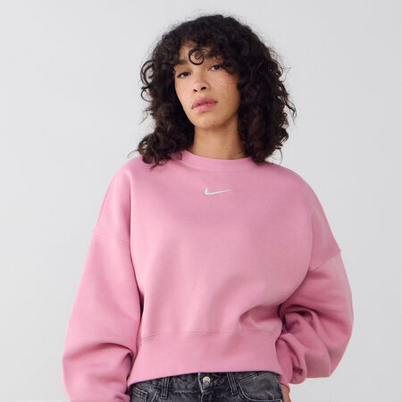 NIKE SWEAT CREW PHOENIX OVERSIZED ROSA/BIANCO DONNA