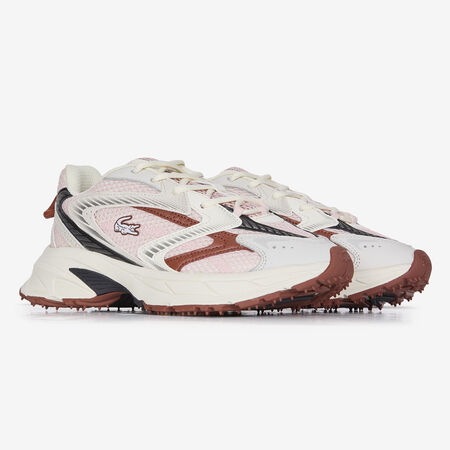 LACOSTE l00 L003 NEO SHOT BIANCO/BORDEAUX DONNA