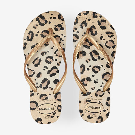 HAVAIANAS SLIM ANIMALS DORATO/NERO DONNA