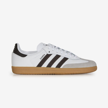 ADIDAS ORIGINALS samba SAMBA OG BIANCO/MARRONE RAGAZZO
