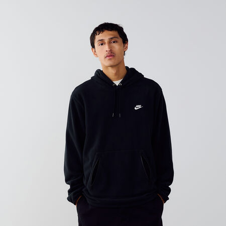 NIKE HOODIE CLUB POLAR NERO/BIANCO UOMO