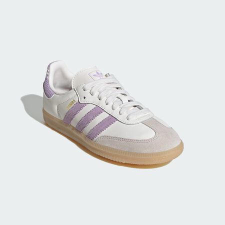 ADIDAS ORIGINALS samba SAMBA OG KNIT BIANCO/LILLA RAGAZZO