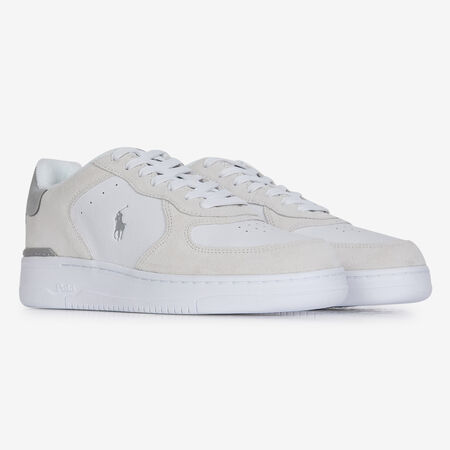 POLO RALPH LAUREN MASTERS COURT SUEDE BIANCO UOMO