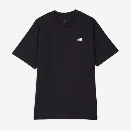 NEW BALANCE TEE SHIRT SMALL LOGO ESSENTIALS NERO UOMO