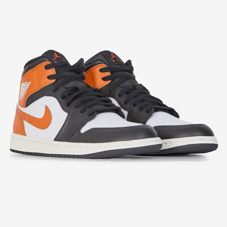 JORDAN air jordan 1 AIR JORDAN 1 MID BIANCO/ARANCIONE UOMO