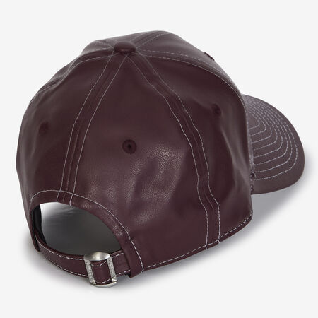 NEW ERA 9FORTY WOMEN NY TOPSTITCH PU BORDEAUX/BIANCO DONNA