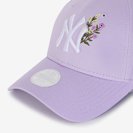NEW ERA 9FORTY WOMEN NY FLORAL EMBROIDERY LILLA/BIANCO DONNA