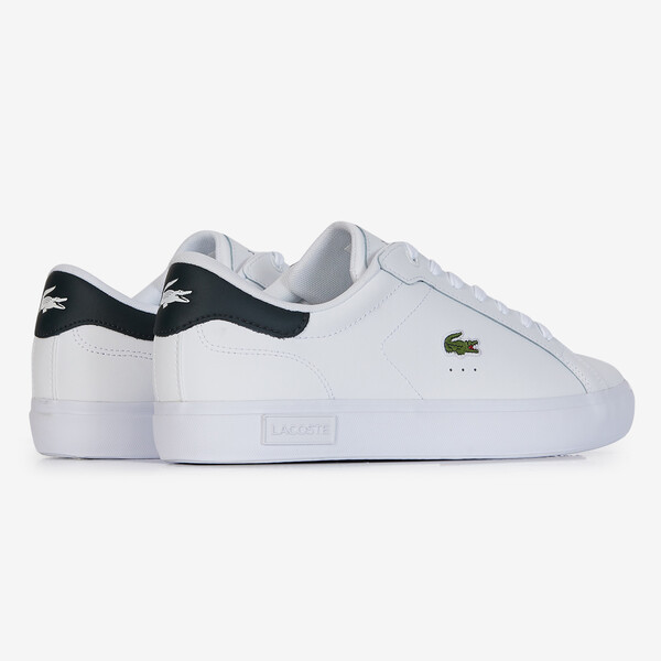 LACOSTE POWERCOURT BIANCO/VERDE SNEAKERS UOMO