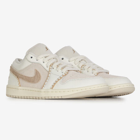 JORDAN AIR JORDAN 1 LOW FUR BEIGE/BIANCO DONNA