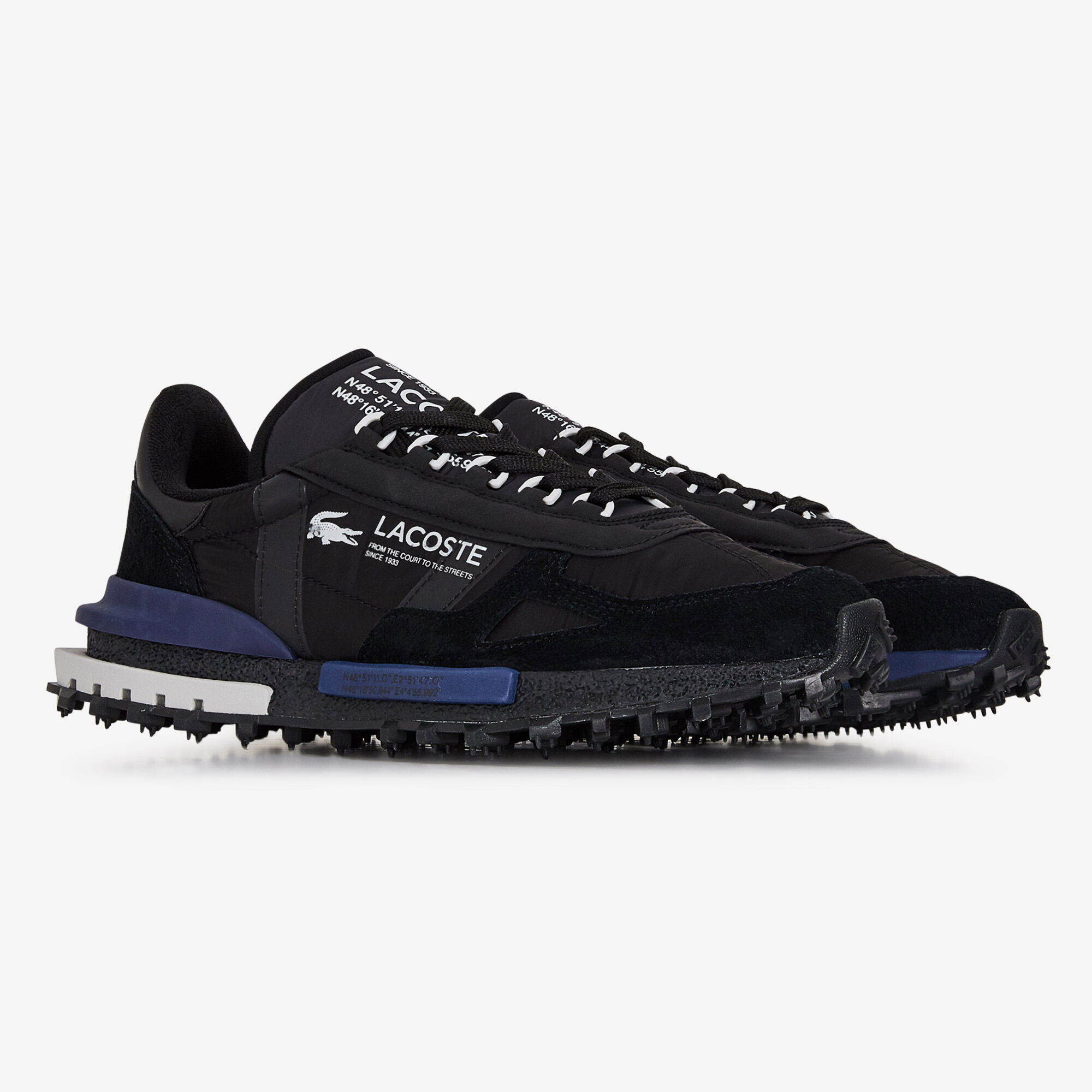 Scarpe lacoste hotsell uomo nere