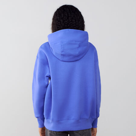 NIKE HOODIE PHOENIX LONG OVERSIZED BLU DONNA