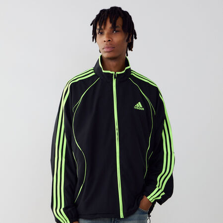 ADIDAS ORIGINALS JACKET FZ WOVEN 2000S NERO/VERDE UOMO