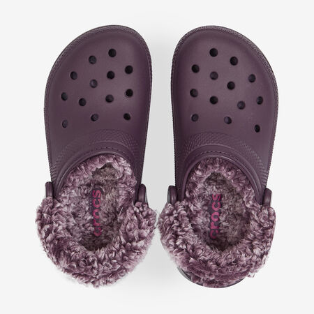 CROCS FLEECE LINED CLOG BORDEAUX DONNA