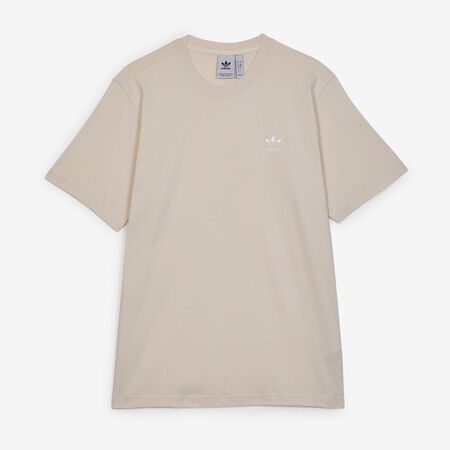 ADIDAS ORIGINALS TEE SHIRT ESSENTIAL BEIGE/BIANCO UOMO