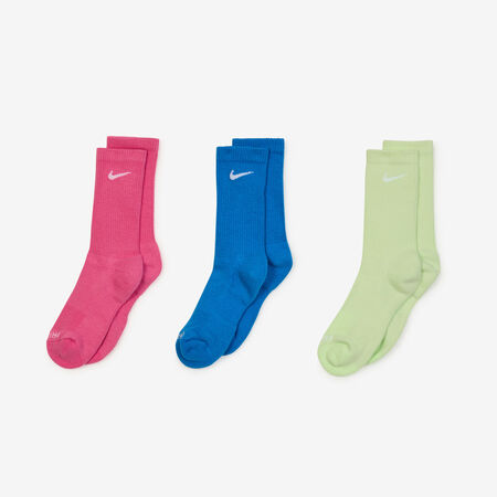 NIKE CHAUSSETTES X3 EVERYDAY MID GIALLO/ROSA UOMO