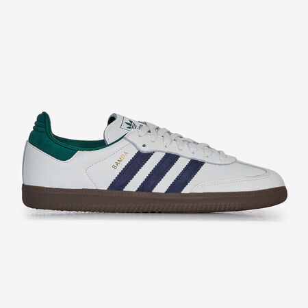 ADIDAS ORIGINALS samba SAMBA OG BIANCO/VERDE UOMO
