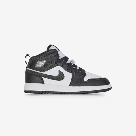 JORDAN AIR JORDAN 1 MID BIANCO/NERO BAMBINO