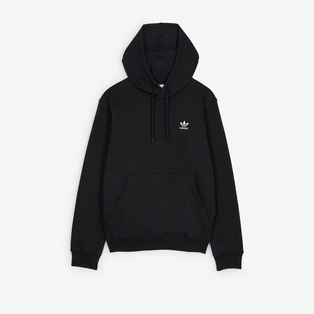 HOODIE ESSENTIAL TREFOIL : NERO/BIANCO