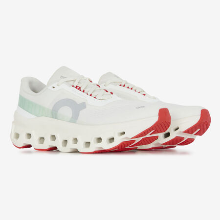 ON RUNNING CLOUDMONSTER BIANCO/VERDE DONNA