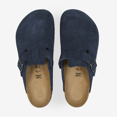 BIRKENSTOCK BOSTON SUEDE NEW NAVY BLU SCURO UOMO