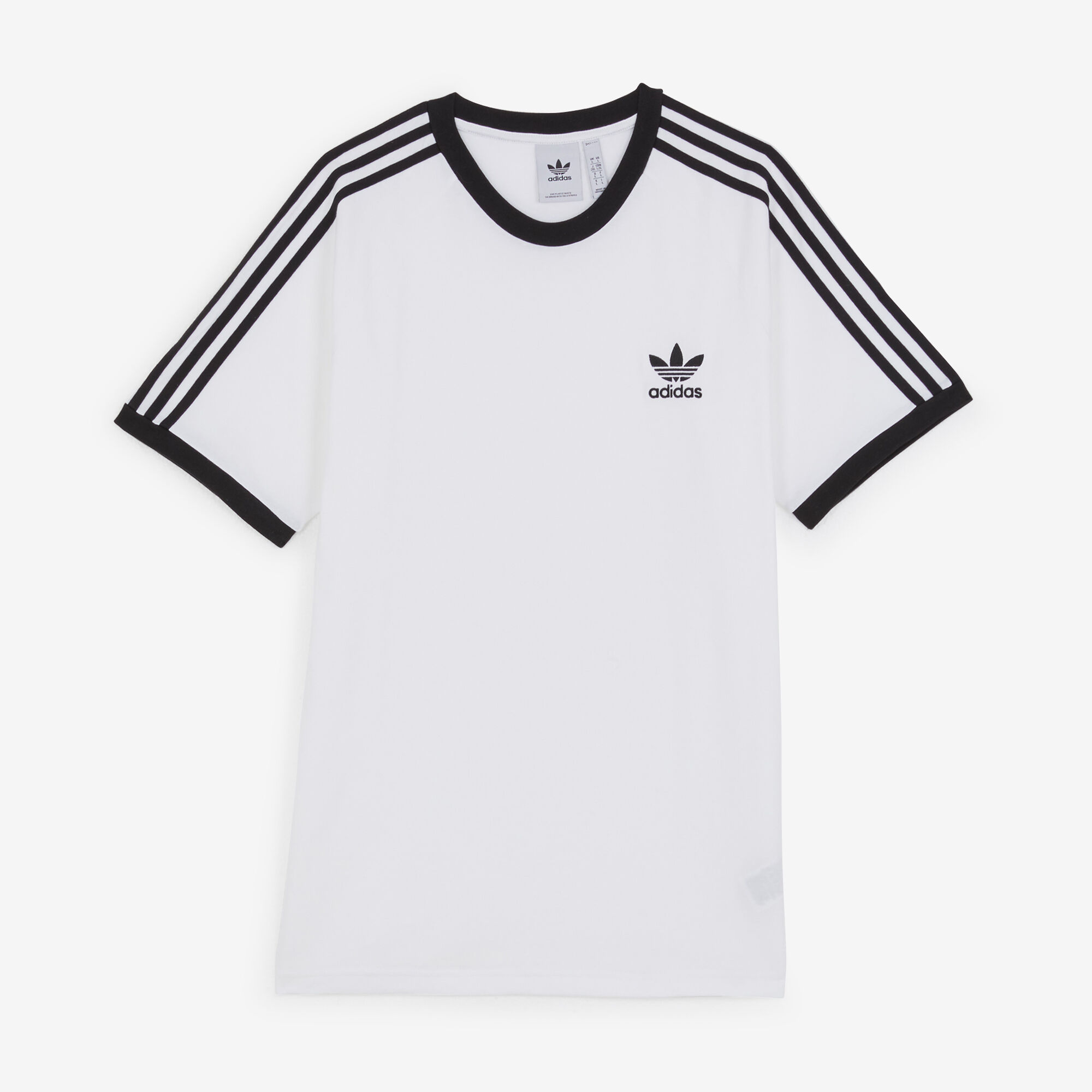 ADIDAS ORIGINALS TEE SHIRT 3 STRIPES BIANCO NERO T SHIRT UOMO Courir