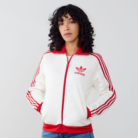JACKET FZ ADICOLOR CLASSICS : BIANCO/ROJO